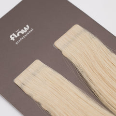 Her Flow Band auf natürlichen menschlichen Haarverlängerungen PRO TAPE 3 CM - Farbe PLATINUM