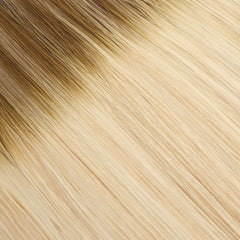 Her Flow Band auf natürliche menschliche Haarverlängerungen PRO TAPE 3 CM - Farbe ROOTED BLONDE BALAYAGE