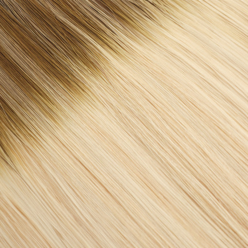Her Flow Band auf natürliche menschliche Haarverlängerungen PRO TAPE 3 CM - Farbe ROOTED BLONDE BALAYAGE