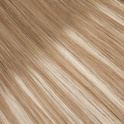 her flow tape su extension di capelli umani naturali PRO TAPE 3 CM - colore ROOTED GREY BALAYAGE