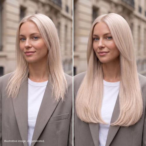 tape on natural human hair extensions her flow PRO TAPE 3 CM - color SILVER