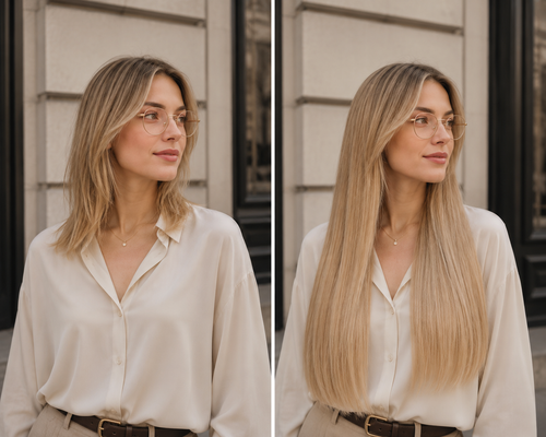 tape on natural human hair extensions her flow PRO TAPE 3 CM - color 14