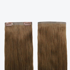 extendMe! seamless clip in human hair 180g - rooted brown balayage