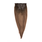 extendMe! seamless clip in human hair 180g - rooted brown balayage