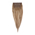 extendMe! Nahlos Clip-In-Echthaar 180 g – grau balayage - rooted