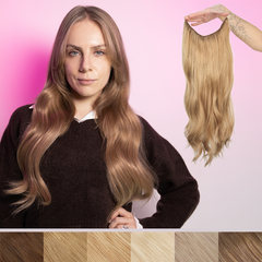 włosy na żyłce naturalne flip in hair 120g extendMe! - natural blonde