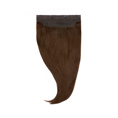 extendMe! flip in human hair 120g - dark brown