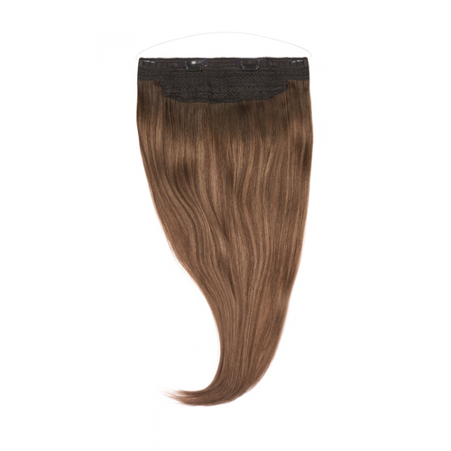 extendMe! flip in human hair 120g - rooted brown balayage