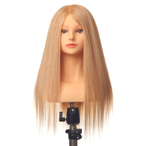  Echthaar weiblicher Trainingskopf  OMC HUMAN HAIR MEDIUM 45-50cm