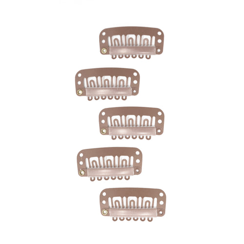 clip/bond - spare - brown - 5 pieces