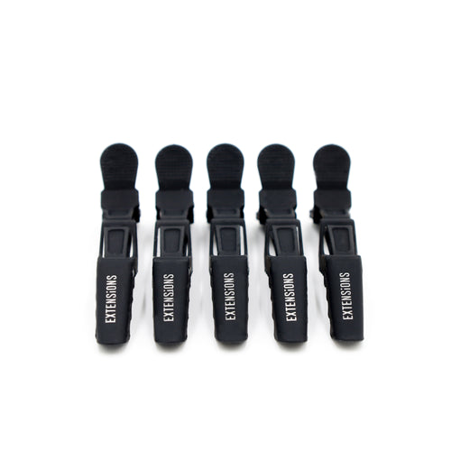 clipMe! croco clips set - 5pcs. - black