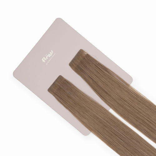 tejpade löshår av äkta hår her flow INVISIBLE TAPE 3 CM - ljusgrå