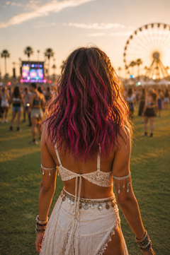 extendMe! Tape-In Hair Extensions 40cm - STANDARD TAPE 3cm – col. Mermaid Purple - 2 strands