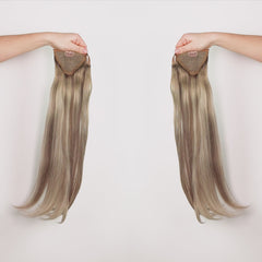 kucyk naturalny doczepiany 120g extendMe! - rooted grey balayage