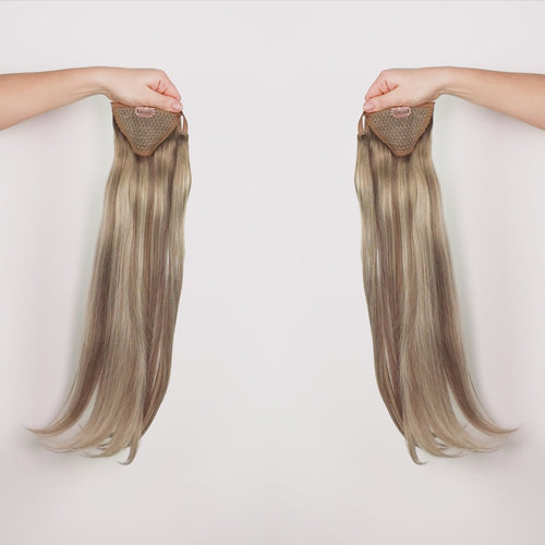 kucyk naturalny doczepiany 120g extendMe! - rooted grey balayage