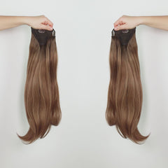 kucyk naturalny doczepiany 120g extendMe! - rooted brown balayage