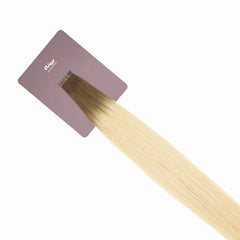 keratin human hair extensions her flow - rooted blonde